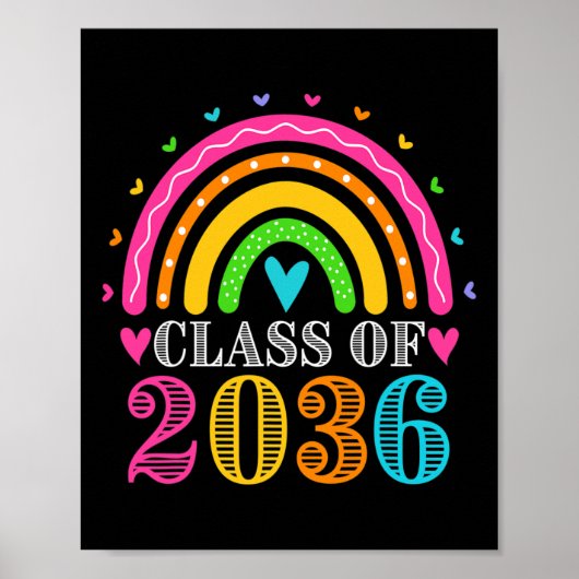 van 2036 Pre-k Afstuderen kleuterschool Kinder mei Poster (Voorkant)