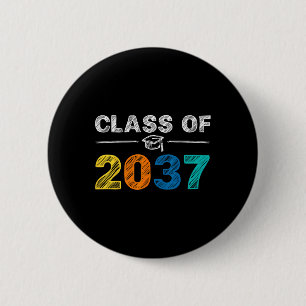 van 2037 groeien met mij eerste dag van school afs ronde button 5,7 cm