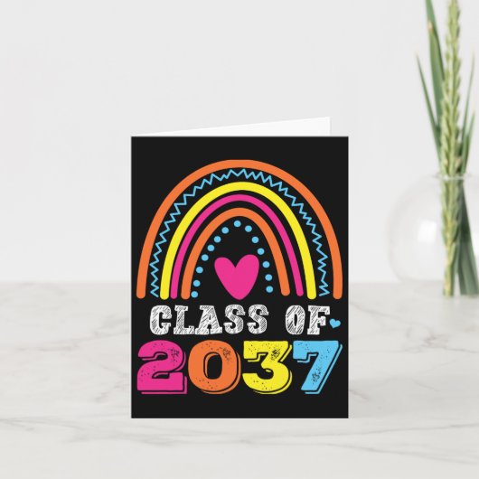 Van 2037 Kleuterschool Pre-k Grow With Me Afstuder Kaart (Voorkant)