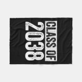 van 2038 Senior 2038 Afstuderen Shirt Fleece Deken (Voorkant (Horizontaal))