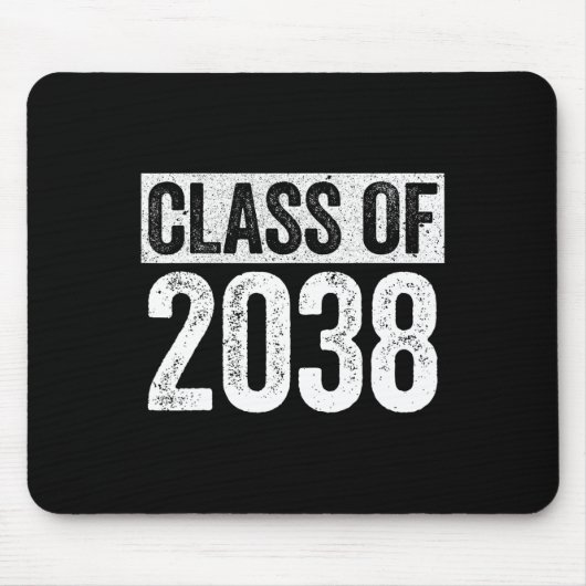 van 2038 Senior 2038 Afstuderen Shirt Muismat (Voorkant)