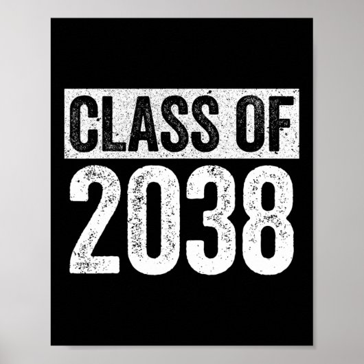 van 2038 Senior 2038 Afstuderen Shirt Poster (Voorkant)