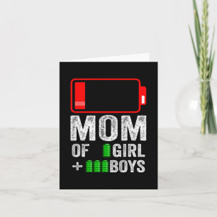 Van 3 Jongen 1 Meisje Gift Van Kind Moederdag Verj Kaart