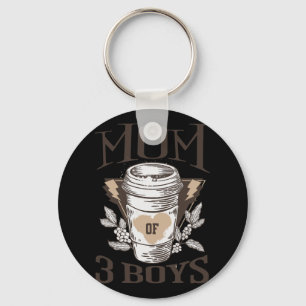 van 3 jongens van Son Funny Moederdag Birthday Wom Sleutelhanger