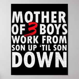 Van 3 jongens werk van zoon omhoog tot zoon omlaag poster