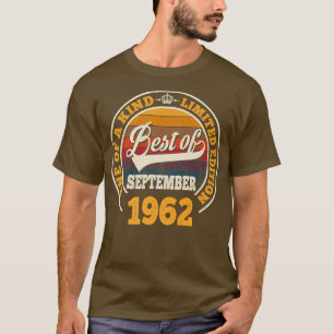 van 60e verjaardag september 1962 voor 60 j t-shirt