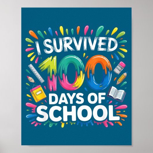 Van 67 33 Dagen School 100 Poster (Voorkant)