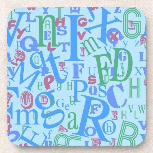 Van A aan het Blauw van Z Bier Onderzetter (Voorkant)