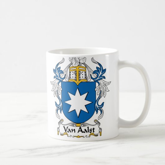 Van Aalst Family Crest Koffiemok (Rechts)
