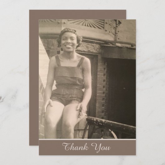  van Afrika Bedankkaart (Voorkant / Achterkant)