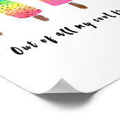 Van al mijn coole vrienden - wit met zwart poster (Hoek)