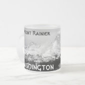 Van alle brandbergen... Mount Rainier Matglas Koffiemok (Voorkant links)