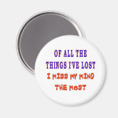 VAN ALLE DINGEN DIE IK VERLIES MAGNEET (Voorkant / Achterkant)