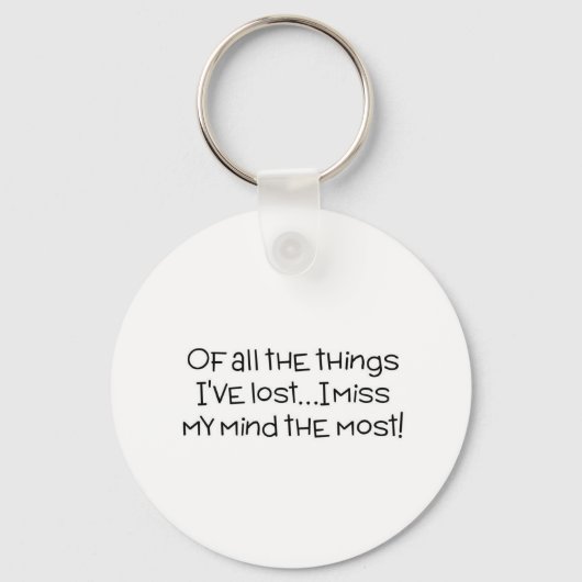 Van alle dingen die ik verloren heb, mis ik mijn g sleutelhanger (Voorkant)