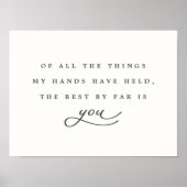 Van alle dingen die mijn handen hebben gehouden, h poster (Voorkant)