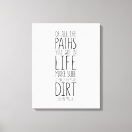 Van alle paden die je in het leven neemt, John Mui Canvas Afdruk