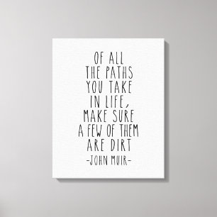 Van alle paden die je in het leven neemt, John Mui Canvas Afdruk
