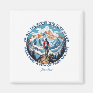 Van alle paden die je in het leven neemt Wandelend Magneet
