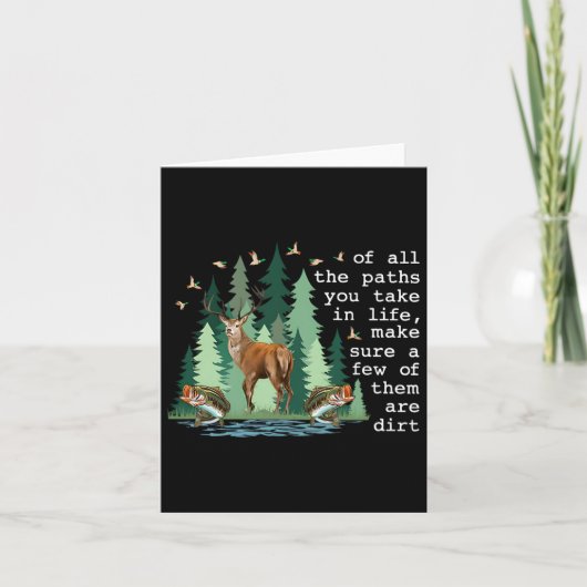 Van alle paden die je in het leven neemt, zorg er kaart (Voorkant)