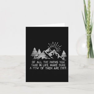 Van alle paden die je neemt in het leven en wandel kaart