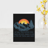 Van alle paden neem je wandelavontuur Mannen Wom Kaart (Gele Bloem)