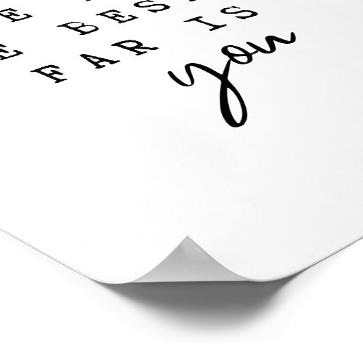 Van alles wat mijn handen het beste hebben gehoude poster (Hoek)