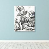 Van Amburgh de Brute Tamer, 1838 Canvas Afdruk (Insitu (Houten vloer))