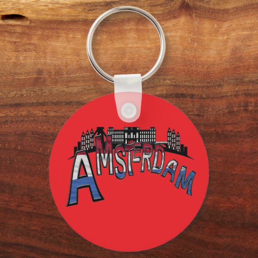 Van Amsterdam met liefde. Sleutelhanger (Achterkant)