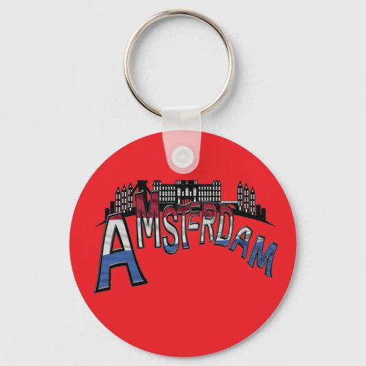 Van Amsterdam met liefde. Sleutelhanger (Achterkant)