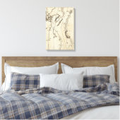 Van Annapolis tot Bowlinggreen Ordy 70 Canvas Afdruk (Insitu (Slaapkamer))