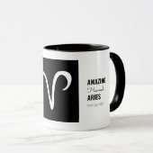 🖤 van Aries Gepersonaliseerd teken van de Mok (Voorkant rechts)