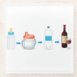 Van baby fles tot wijnfles glas onderzetter