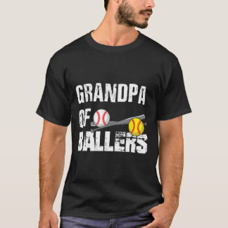 van Ballers Grappige honkbal softbal vaders dag gi T-shirt