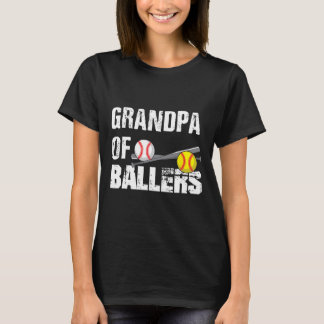 van Ballers Grappige honkbal softbal vaders dag gi T-shirt
