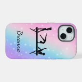 Van Beam naar Telefoon Gepersonaliseerde Gymnastie iPhone 15 Case (Achterkant horizontaal)