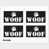 van Beer Paw Rechthoekige Sticker (Vel)