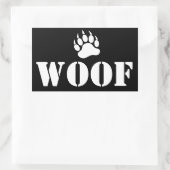 van Beer Paw Rechthoekige Sticker (Tas)