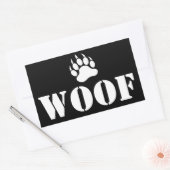 van Beer Paw Rechthoekige Sticker (Envelop)
