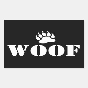 van Beer Paw Rechthoekige Sticker