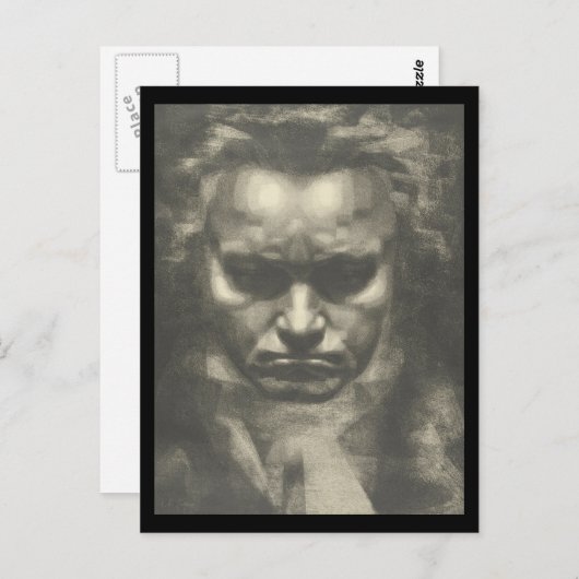 Van Beethoven portret Briefkaart (Voorkant / Achterkant)