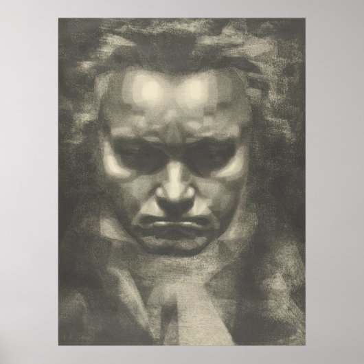 Van Beethoven portret Poster (Voorkant)