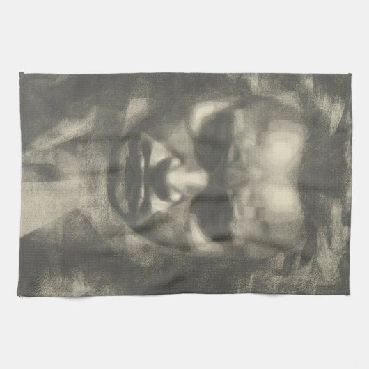 Van Beethoven portret Theedoek (Horizontaal)