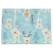 Van Beren en kerstvirospatroon voor kinderen Groot Cadeauzakje (Voorkant)