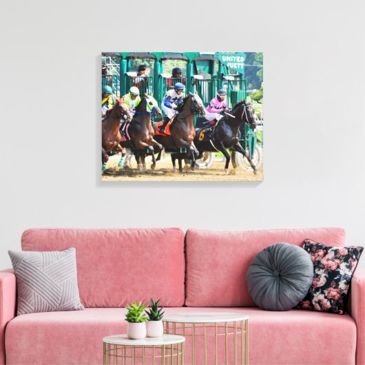 Van bij Saratoga Canvas Afdruk (Insitu (Woonkamer))