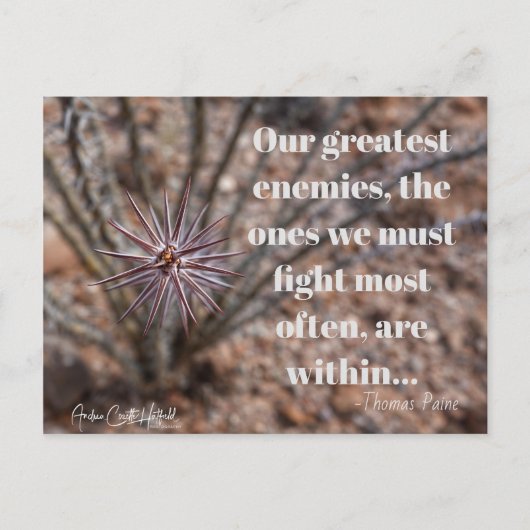 Van binnen briefkaart (Voorkant)