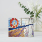 Van binnen naar zonsondergang briefkaart (Staand voorkant)