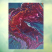 Van binnenuit - een vloeibare acryl schilderij rep raamsticker (Vel 3)