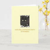 Van Bitsywoo het Helen/van de Hypnose Wenskaart Kaart (Gele Bloem)