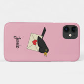 Van Blackbird met Love | Jouw tekst toevoegen Case-Mate iPhone Case (Achterkant (horizontaal))