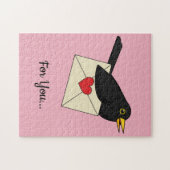 Van Blackbird met Love | Jouw tekst toevoegen Legpuzzel (Horizontaal)